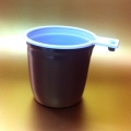 Чашка кофейная 200 мл (бело-коричневая)